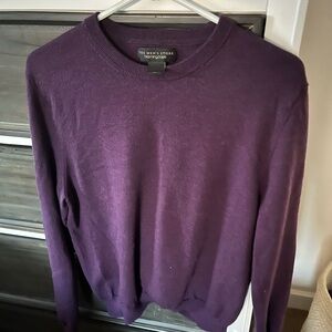 Bloomingdale's Men's Store Purple Merino Wool Sweater